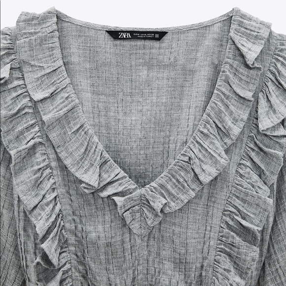 ZARA RUFFLE CROP TOP - Picture 3 of 3